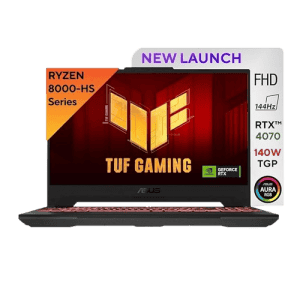 ASUS TUF  A15 Gaming laptop | AMD Ryzen 9 Octa Core 8945H |NVIDIA GeForce RTX 4070 | 16 GB |1 TB SSD | 15.6 Inch | Mecha Gray | FA507UI-LP066WS