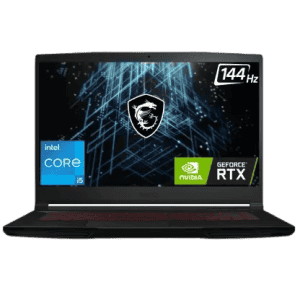MSI GF63 Intel Core i5 Gaming Laptop | 11th Gen 11260H | (8 GB/512 GB SSD/Windows 11 Home/4 GB Graphics/NVIDIA GeForce RTX 3050/144 Hz) | GF63 Thin 11UC-1475IN | Black