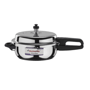 Butterfly Blue Line Induction Bottom Pressure Cooker | 3 L | Stainless Steel