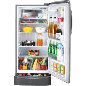 LG 205 L Direct Cool Single Door 5 Star Refrigerator | Smart Inverter Compressor | GL-D221APZZ | Shiny Steel