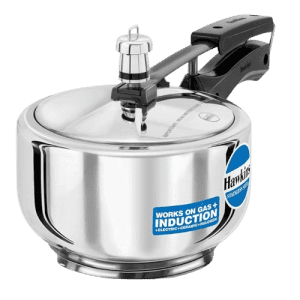 Hawkins Stainless Steel Induction Compatible Inner Lid Pressure Cooker | Hss20 | 2 L | Silver