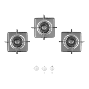 Faber Top Glass Automatic Hob | HCT 753-SR CRS LBK CI
