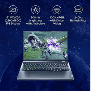 Lenovo Legion Pro 5 Gaming Laptop  | AMD Ryzen 9 7945HX | NVIDIA RTX 4070 8GB | 32GB | 1TB SSD | Onyx Grey | 82WM00FFIN