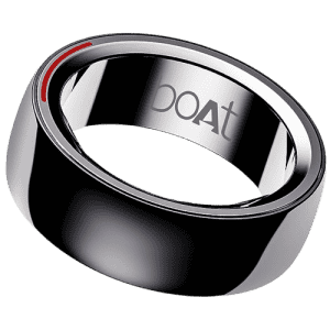 boAt Smartring Gen-1 with Premium Ceramic & Metal Build, Touch Controls | Charcoal Black
