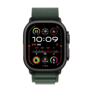 Apple Watch Ultra 2 | GPS | Cellular | 49mm | S Size | Black Titanium with Dark Green Alpine Loop | Dark Green Strap | MX4Q3HN/A
