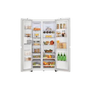 LG Side By Side Refrigerator | 650 Liters | Linen White | GL-B257DLW3