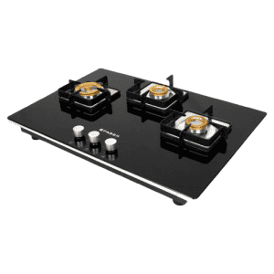 Faber HTG 753 CRS BR CI Glass Top Automatic Hob | 3 Burners