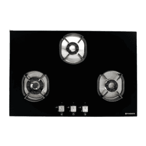 Faber Hobtop Nexus Glass Automatic Hob | 3 Burners | HT783 CRS BR CI