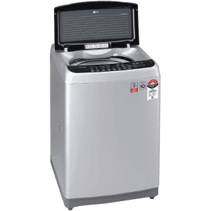 LG 8.0 Kg Inverter Fully-Automatic Top Loading Washing Machine | T80SJSF1Z | Silver