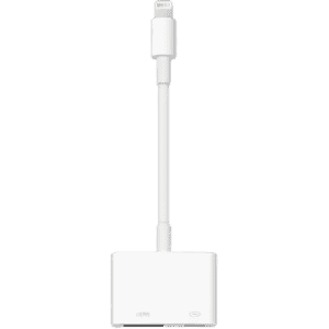 Apple MD826ZM/A Lightning Digital AV Adapter HDMI Adapter | Compatible with Projector | HDTV | White