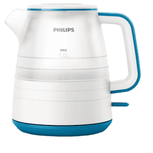 Philips Daily Collection Electric Kettle | 1 L | White & Blue | HD9344/14