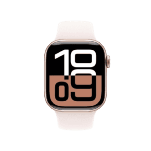 Apple Watch Series 10 | GPS | 42mm | S/M  | Rose Gold Aluminium Case Sport Band | Light Blush Strap | MWWH3HN/A
