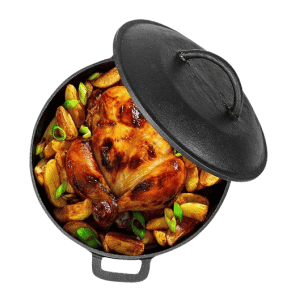 Mr. Butler | Natural Cookware Pre-Seasoned Cast Iron Dutch Oven Pot with Lid | 10 inch |  5 L | Cast Iron