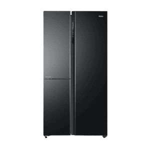 Haier 598 L | HRT-683KS | Triple Door Side By Side Refrigerator | Black Steel