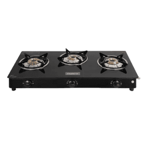 Blueberry’s STASH Glass Top Gas Stove | 3 Burner