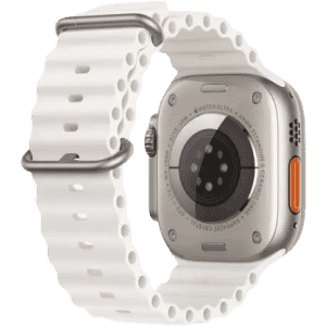 Apple Watch Ultra 2 | GPS + Cellular 49mm Titanium Case with White Ocean Band  | White Ocean Strap