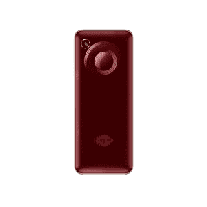 Carvaan Saregama M21 Keypad Mobile Phone - 1500 Pre-Loaded Hindi Songs | 2.4 Inch Screen 2500 mAh Batter | Rear VGA Camera | Metallic Red