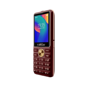 Carvaan Saregama M21 Keypad Mobile Phone - 1500 Pre-Loaded Hindi Songs | 2.4 Inch Screen 2500 mAh Batter | Rear VGA Camera | Metallic Red