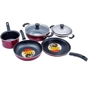 IMPEX Induction Bottom Non-Stick Coated Cookware Set | 7 pcs | KUK 5