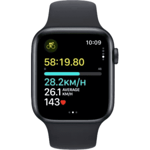 Apple Watch SE 2nd Gen | GPS + Cellular | 44 mm | Midnight Case & Midnight Sport Band | Midnight Strap | MRH83HN/A