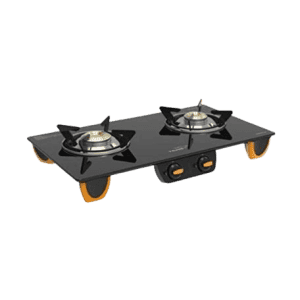 V-Guard Insight 2B Glass Top Gas Stove | 2 Burner