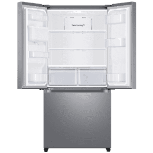 Samsung 579 L Inverter Frost-Free French Door Refrigerator | RF57A5232SL/TL, | Ez Clean Steel | Convertible) | Real Stainless | Convertible | Silver