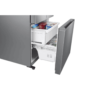 Samsung 579 L Inverter Frost-Free French Door Refrigerator | RF57A5232SL/TL, | Ez Clean Steel | Convertible) | Real Stainless | Convertible | Silver