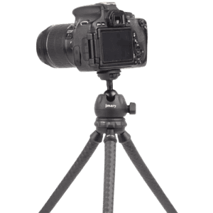 JMARY MT25 Portable Black With Phone Holder Ball Head Selfie Stick Flexible Octopus