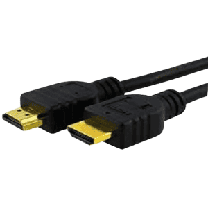 Belkin HDMI Cable | Compatible with Mobile, Laptop, Tablet, Mp3, Gaming Device | Gold Black | F3Y021QE