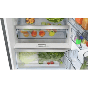 BOSCH  | Series 4 334 Litres 3 Star Frost Free Double Door Convertible Refrigerator with Temperature Display | CTC35S032I | Sparkly Steel |