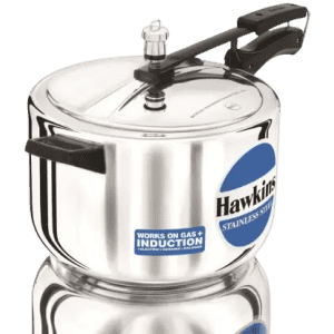 Hawkins Stainless Steel (HSS80) 8 L Induction Bottom Pressure Cooker | Stainless Steel