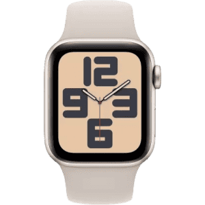 Apple Watch SE | GPS + Cellular 40mm Starlight Case & Starlight Sport Band | Starlight Sport Strap