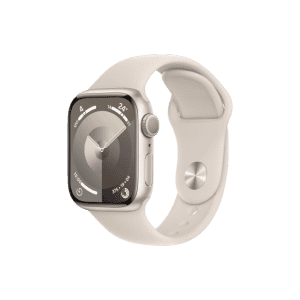 APPLE WATCH SERIES 9 41MM | S/M SIZE | GPS STARLIGHT ALUMINIUM STARLIGHT SPORT BAND