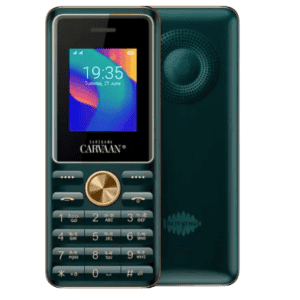 Carvaan Malayalam M21 Keypad Mobile Phone | 1500 Pre Loaded Songs | 2500 mAh Battery | Hindi | Emarald green