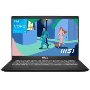 MSI Modern 14 C11M-031IN Thin and Light Laptop | 14 Intel Core i3 11th Gen 1115G4 | 8 GB/512 GB SSD/Windows 11 Home | Classic Black