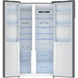 Haier Frost Free 570 L Side By Side refrigerator | HRF-622KS HR/NF 570L SBS | Black Steel
