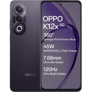 OPPO K12x 5G | 45W | 6 GB RAM | 128GB  |  Midnight Violet
