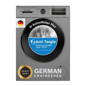 BOSCH Fully Automatic Front Load Washing Machine with In-built Heater | 8 Kg | WAJ2846PIN | Grey