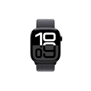 Apple Watch Series 10 | GPS | 46mm | Jet Black Aluminium with Ink Sport Loop | Ink Strap