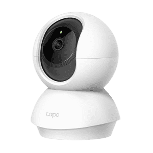 TP Link Tapo TC70 Home Smart Security Camera | Pan/Tilt Wi Fi 1080p 2MP | 360 Rotational Views | White
