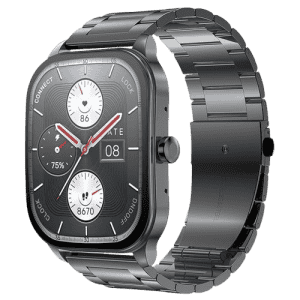 Amazfit Pop 3S Smart Watch with 1.96" AMOLED Display | BT Calling | Music Control | Metallic Black