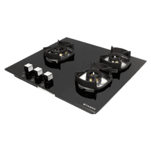 FABER Hobtop Nexus HT603 CRS BR CI Glass Top Automatic Hob | 3 Burners