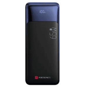 Portronics 27000 mAh Ampbox  65 W Power Bank | Black