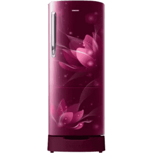 SAMSUNG 183 L | Direct Cool Single Door 2 Star Refrigerator | RR20C1812R8/HL | Blooming Saffron Red