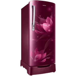SAMSUNG 183 L | Direct Cool Single Door 2 Star Refrigerator | RR20C1812R8/HL | Blooming Saffron Red