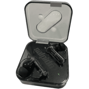 Salpido S06 Ear Waves Buds | Mic True Wireless | Translucent Design | 13mm Driver Bluetooth | Black