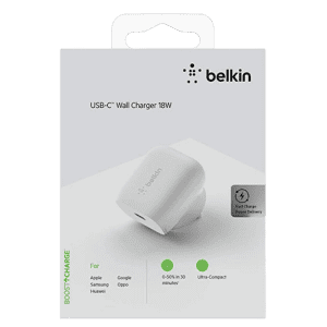 Belkin Type C Adapter  | 18W USB | White