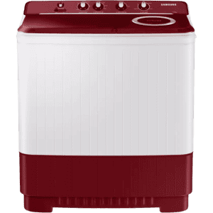 SAMSUNG 11.5 Kg Semi Automatic Top Load |  WT11A4600RR/TL | Grey, Red