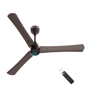 atomberg Renesa+ 1200mm BLDC Motor 5 Star Rated Sleek Ceiling Fans with Remote Control | High Air Delivery Fan and LED Indicators | 2+1 Year Warranty | Earth Brown