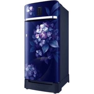 SAMSUNG 189 L Frost Free Single Door 4 Star Refrigerator | Hydrangea Blue | RR21C2F24HS/HL